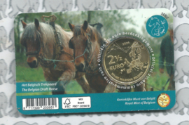 België 2,5 euromunt 2026 "Belgisch trekpaard" in coincard Franse versie
