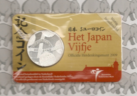 Netherlands 5 eurocoin 2009 "400 jaar Nederland-Japan" (in coincard)
