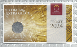Oostenrijk 5 euromunt 2024 (46e) "schrikkeljaar 2024" (zilver in blister)