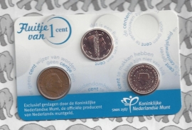 Nederland coincard 2015 Fluitje van 1 cent