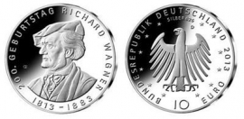 Duitsland 10 euromunt 2013 (64e) "200ste verjaardag Richard Wagner" (nikkel)