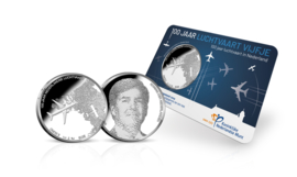 Nederland 5 euromunt 2019 (41e) "Luchtvaart vijfje" (in coincard)