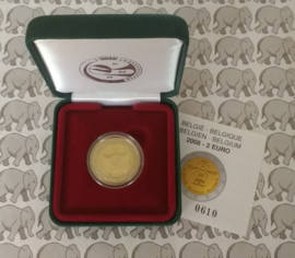 België 2 euromunt CC 2008 "Mensenrechten 60 jaar" proof in doosje