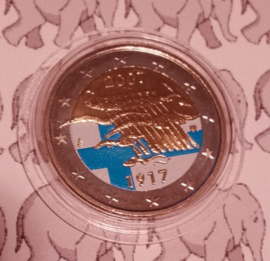 Finland 2 euromunt 2007 (4e) "90 jaar onafhankelijkheid" (kleur 2)