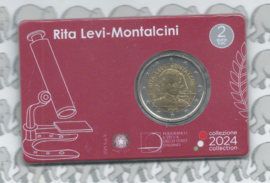 Italië 2 euromunt CC 2024 CC (36e) "Rita Levi-Montalcini" in coincard