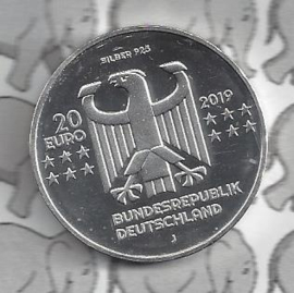 Duitsland 20 euromunt 2019 (17e) "100 Jahre Bauhaus", zilver