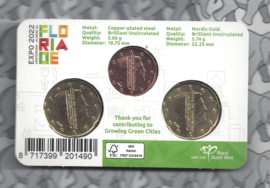 Nederland coincard 2022 "Floriade Expo" (2 x 20 eurocent en 2 eurocent)