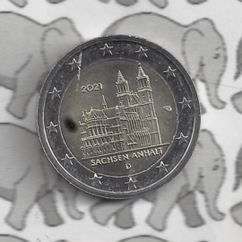 Duitsland 2 euromunt CC 2021 (25e) "Saksen-Anhalt (Kathedraal van Maagdenburg)"