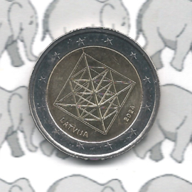 Letland 2 euromunt CC 2024 (17e) "Puzuris (van stro gemaakte decoraties)"