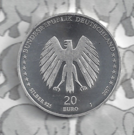 Duitsland 20 euromunt 2017 (6e) "Bremer Stadsmuzikanten", zilver