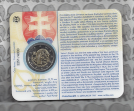 Slowakije 2 euromunt CC 2018 "25 jaar republiek Slowakije" (in coincard)