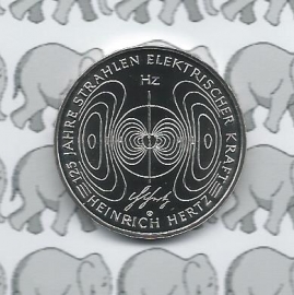 Germany 10 eurocoin 2013 (5e) "Elektrischer kraft, Heinrich Hertz" (nickel)