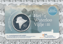 Nederland 5 euromunt 2015 (29e) "Waterloo vijfje" (BU, met nummer in coincard)