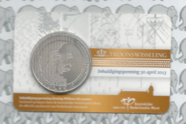 Nederland coincard 2013 (4e) "inhuldigingspenning" (penning)