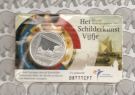 Netherlands 5 eurocoin 2011 "Het Schilderkunst vijfje" (in coincard)