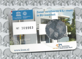 Netherlands 5 eurocoin 2013 "Rietveld Schröderhuis" (BU uitgave in coincard)