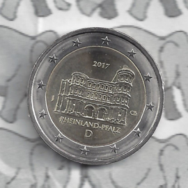 Duitsland 2 euromunt CC 2017 (18e) "Rijnland-Palts, Porta Nigra te Trier" (letter J)