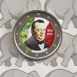 Italië 2 euromunt CC 2010 (8e) "Cavour" (kleur 2)