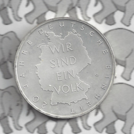 Duitsland 10 euromunt 2010 (48e) "20 Jaar Duitse Eenheid" (zilver).