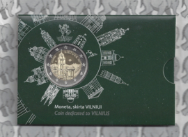 Litouwen 2 euromunt CC 2017 (4e) "Vilnius Cultuurstad" (in coincard)