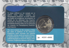 Cyprus 2 euromunt CC 2022 (6e) "35 Jaar Erasmus programma", in coincard