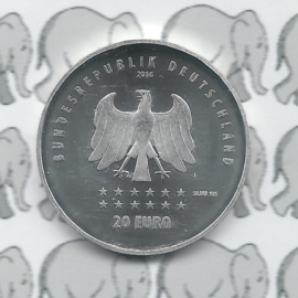 Duitsland 20 euromunt 2016 (4e) "175 jaar Duitslandlied", zilver