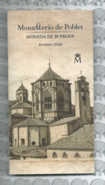 Spanje 2 euromunt CC 2026 (28e) "Klooster van Poblet", proof in blister