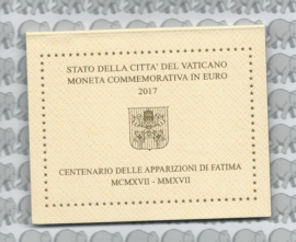 Vaticaan 2 euromunt CC 2017 (17e) "Fatima" (in blister)