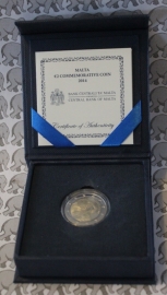 Malta 2 euromunt CC 2014 "Onafhankelijkheid van Groot-Brittannië in 1964" (proof in doosje)