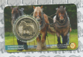 België 2,5 euromunt 2026 "Belgisch trekpaard" in coincard Franse versie