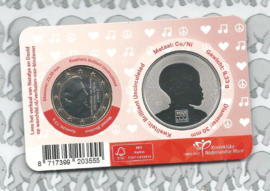 Nederland coincard 2025 "30 jaar War Child" (1 euromunt met penning)