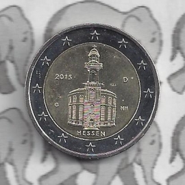 Germany 2 eurocoin CC 2015 "Paulskirche in Frankfurt" (letter J)