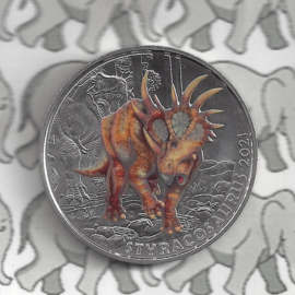 Oostenrijk 3 euromunt 2021 "Styracosaurus Albertensis" (8 van 12)