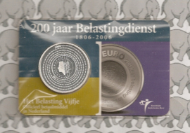 Nederland 5 euromunt 2006 (10e) "Belastingdienst" (in coincard, zilver)
