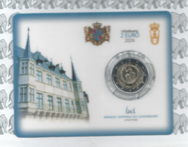 Luxemburg 2 euromunt CC 2026 (41e) "Karel de Grote prijs voor Luxemburg" (in coincard)