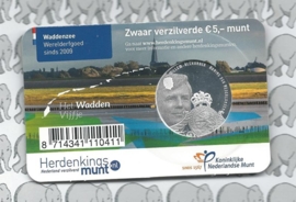 Nederland 5 euromunt 2016 (31e) "Waddenvijfje" (in coincard)