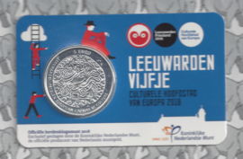 Nederland 5 euromunt 2018 (37e) "Leeuwarden vijfje" (in coincard)
