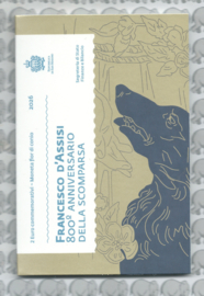 San Marino 2 euromunt CC 2026 (36e) "800 Jaar na het overlijden van Francesco d'Assisi" (in blister)