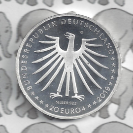 Duitsland 20 euromunt 2019 (18e) "Het dappere snijdertje", zilver