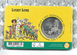 België 5 euromunt 2024 "Lucky Luck", kleur in coincard