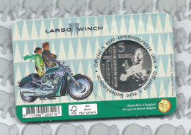 België 5 euromunt 2025 "Largo Winch", kleur in coincard