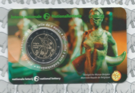 België 2 euromunt CC 2025 (34e) "90 Jaar Nationale Loterij" in coincard Nederlandse versie