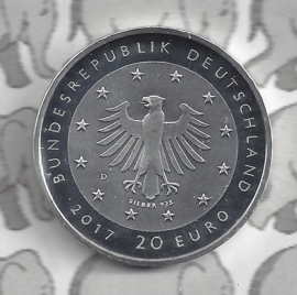 Duitsland 20 euromunt 2017 (8e) "50 jaar Duitse sporthulp", zilver