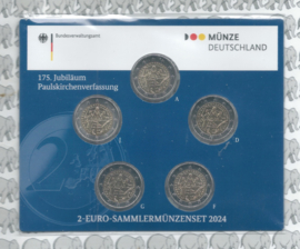 Duitsland 2 euromunt CC 2024 (31e) "175 jarig jubileum van de "Grondwet voor het Duitse Rijk" (5 letters) BU