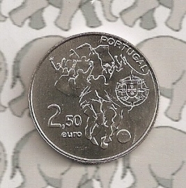 Portugal 2,5 eurocoin 2010 (8) "FIFA-WK voetbal Zuid-Afrika"