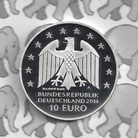 Duitsland 10 euromunt 2013 (68e) "250ste verjaardag Johann Gottfried Schadow" (Zilver)