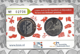 Nederland Holland Coin Fair coincard 2018 "Tulpen"