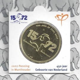 Nederland 450 jaar Geboorte van Nederland 2022 (penning in munthouder, muntmanifestatie)