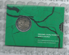 Litouwen 2 euromunt CC 2026 (21e) "De stad Kaunas" (in coincard)