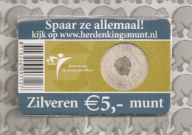 Nederland 5 euromunt 2006 (8e) "400 jaar Nederland-Australië" (in coincard, zilver)